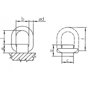 Weld On Attachment Point With Spring Weld On Attachment Point With Spring