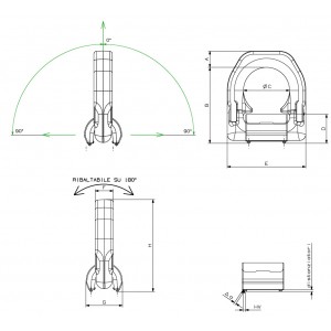 Weld On Ring - LIFTING Single Base Single Base - without Spring Weld On Ring - LIFTING Single Base Single Base - without Spring