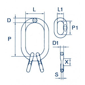 Sub Assemblies for three & four Leg Chain Slings Sub Assemblies for three & four Leg Chain Slings
